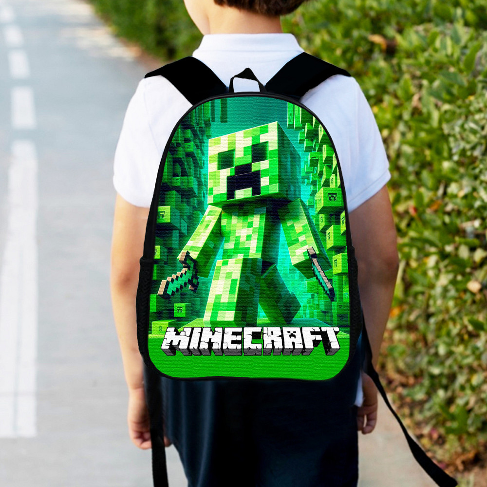 Рюкзак дитячий майнкрафт Кріпер "Minecraft" 34х27см, міський ранець для хлопчика (00522) Київ - фото 1