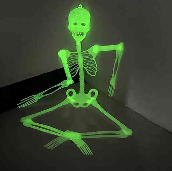 Скелет на Хэллоуин 90 см салатовый Киев