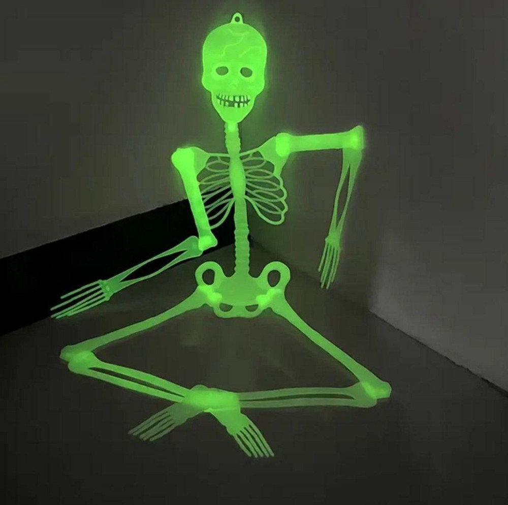 Скелет на Хэллоуин 90 см салатовый Киев - изображение 1