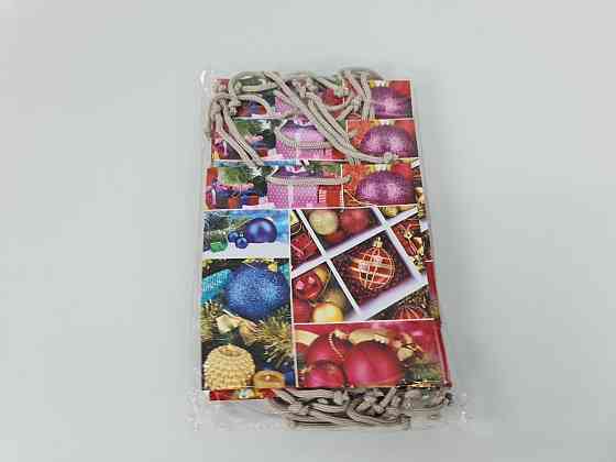 Новогодние, бумажные ,подарочные  пакеты с ручкой Чашка 16/16/8-001 (12 шт) Харьков