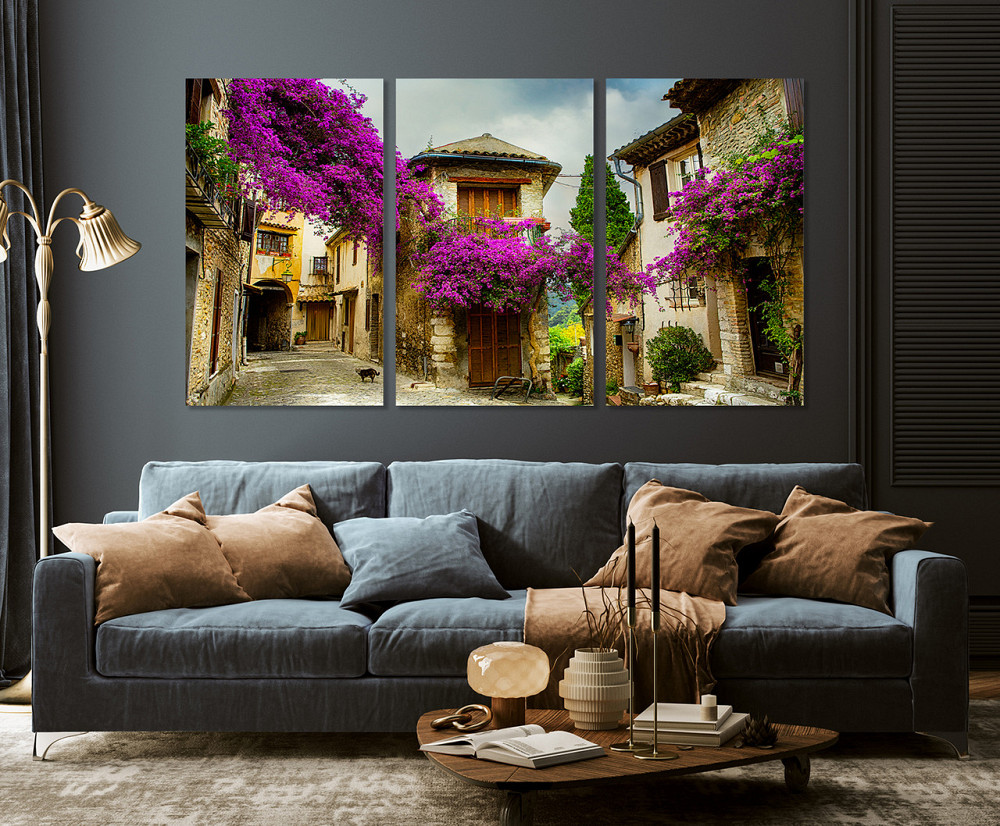 Модульна картина у вітальню/ спальню      Місто        ART-044_3A 70х130 см Київ - фото 3