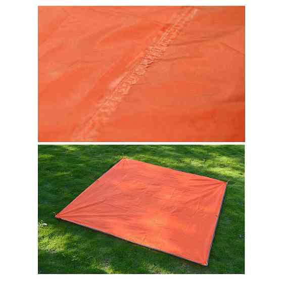 Тент универсальний Naturehike 210T NH15D005-X, 2,10х2,15м, помаранчевий Киев
