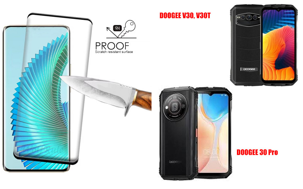 Захисне скло HyperGlass Pro для DOOGEE V30, V30T, V30 Pro – максимальна чутливість та захист Київ - фото 2