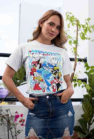 Футболка з аніме принтом Мега Відео Гаме оверсайз (S/M/L) Чорний AnimeJ0433 Дніпро