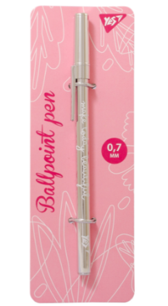 Ручка кулькова "Yes" 411952 "Happy pen", сріб., 1шт/уп, шт Київ