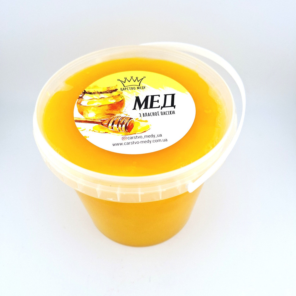 Подсолнечный мёд Царство Мёда 1.4 кг пластик Одесса - изображение 3