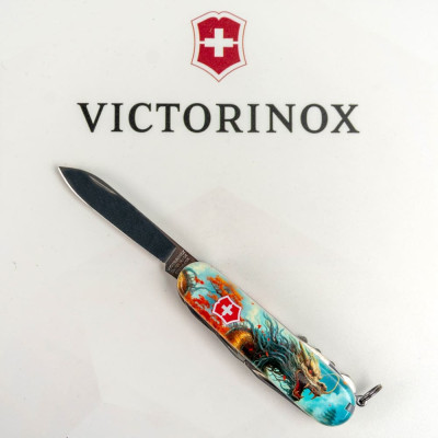 Нож Victorinox Huntsman Zodiac 91 мм Бойовий дракон (1.3713.7_Z3230p) Винница - изображение 11