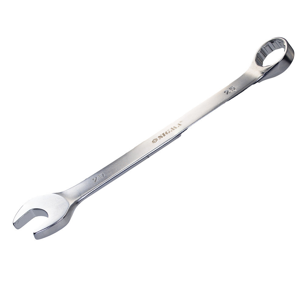 Ключ рожково-накидный 25мм CrV satine SIGMA (6021251) Ровно - изображение 4