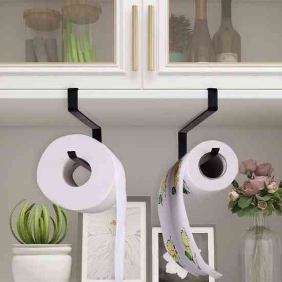 Держатель для бумажных полотенец, пищевой пленки черный Винница