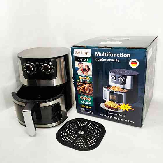 Мультипечь с функцией аэрофритюрницы и грилем, Сенсорная аэрофритюрница аэрогриль мультипечь для дома SF-67 Львов