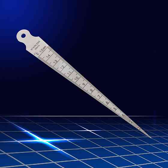 Конусна вимірювальна лінійка 1-15 мм для контролю зазорів Київ