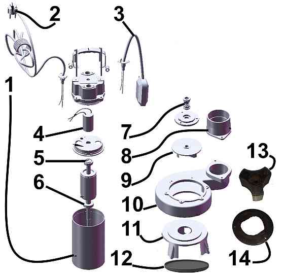 Насос фекальный с режущим механизмом Optima WQ15-15QG 1,5кВт Киев