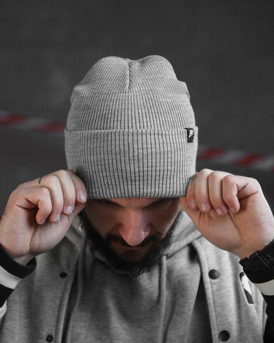 Шапка Nike grey ВТ4721 Одесса - изображение 3