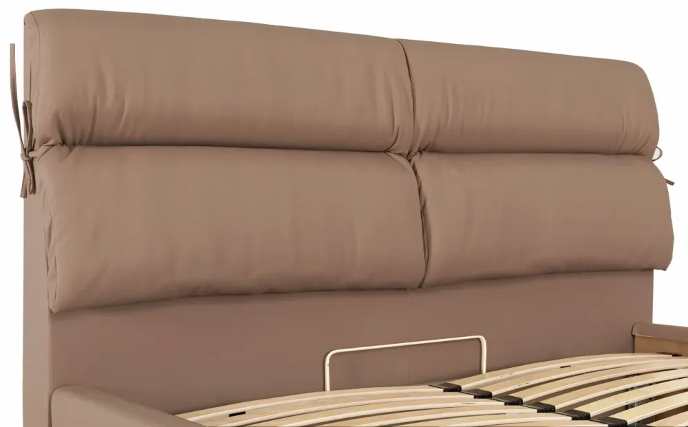 Кровать Двуспальная Edinburgh Comfort 180 х 200 см Fly 2213 С подъемным механизмом и нишей для белья Светло-коричневый Днепр - изображение 7
