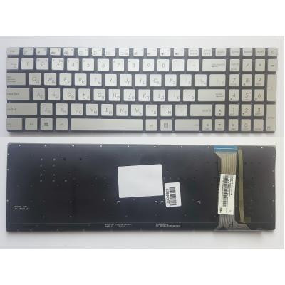 Клавиатура ноутбука ASUS N551/N552/N751/R555/G551/GL551/G552V/GL752VW серебр/подсв (A46141) Винница - изображение 1