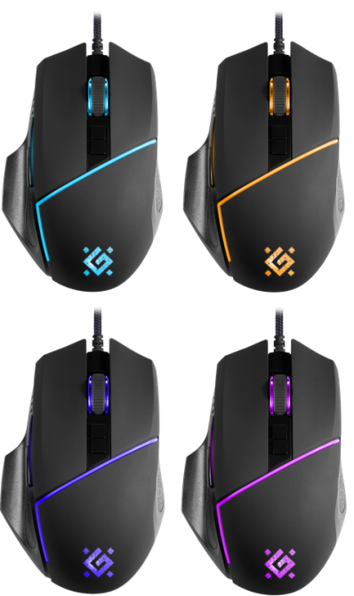 Миша Defender Warfame GM-880L RGB, 8 кнопок,12800 dpi (52880) (6823843) Київ - фото 2