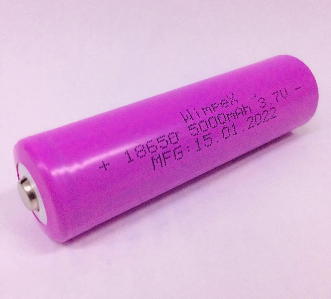 Акумулятор Wimpex 18650 Pink 18650/ 4,2v/5000mAh (400 шт/ящ) Київ - фото 2