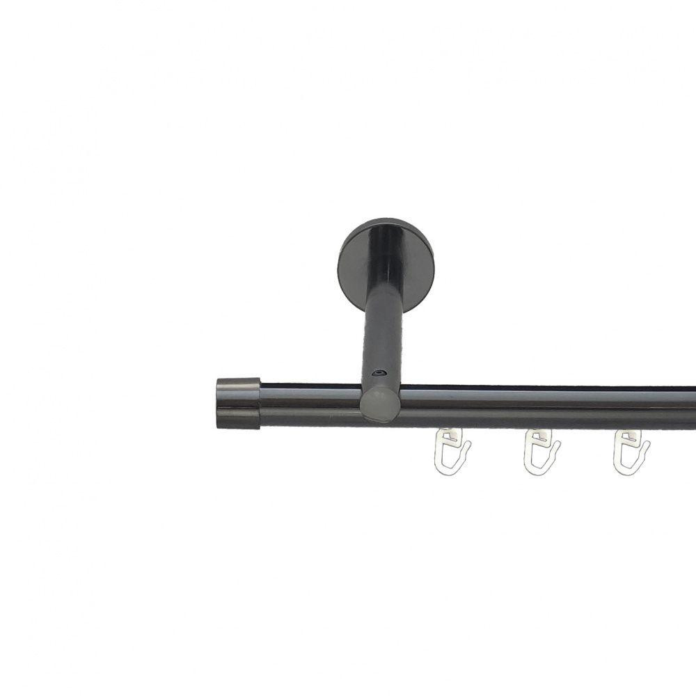 Карниз Orvit Заглушка металевий однорядний циліндр+профіль (16 см) профільна труба  Онікс 19 мм 240 см (6678587) Львів - фото 1