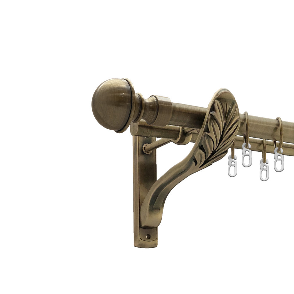 Карниз Orvit Бостон металевий дворядний ретро Антик 25\19 мм 160 см (00-00010290) Львов - изображение 1