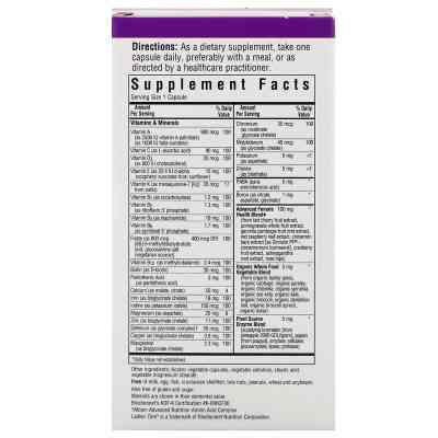 Мультивитамин Bluebonnet Nutrition Женские Мультивитамины, Ladies' One, 30 растительных капсул (BLB0132) Винница