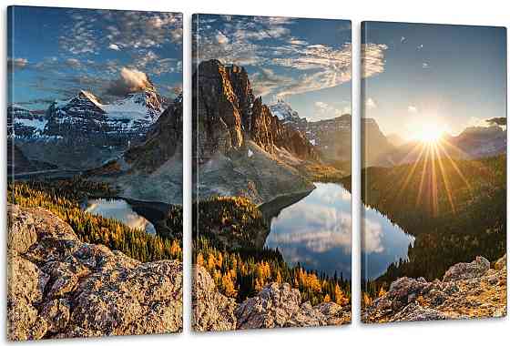 Модульна картина у вітальню/ спальню    Гори       ART-093_3A 70х130 см Київ