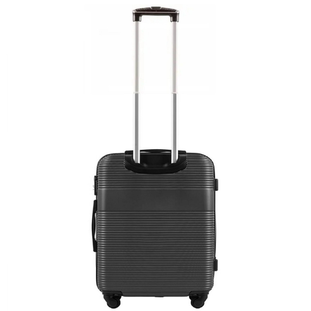 Валіза пластикова WINGS 5398 мала 55 см графіт Київ - фото 3