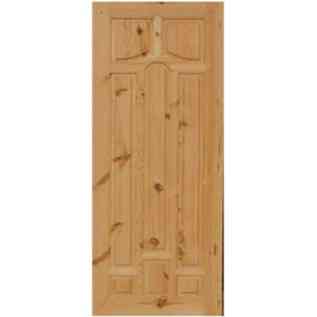 Межкомнатная дверь деревянная с массива сосны Екодверка Мадрид 600х2000 мм глухая Киев