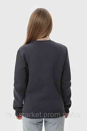 Світшот жіночий базовий утеплений RAY BASIC темно-сірий (U0301W-Dark Grey) Київ