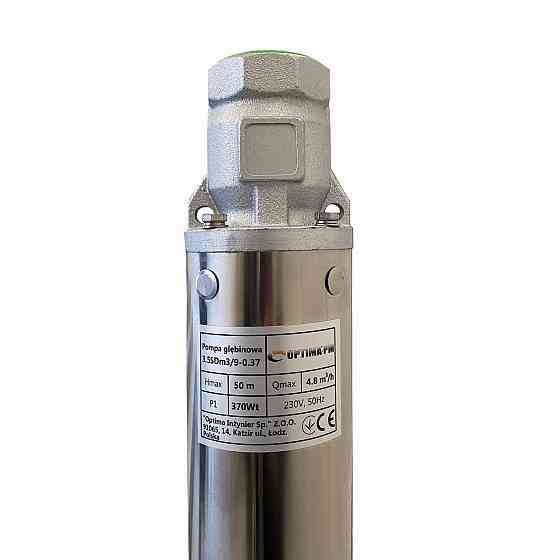 Насос свердловиний з підвищеною стійкістю до піску OPTIMA PM 3,5SDm3/9 0,37 кВт 55м + 1,5 м кабель (000017618) Київ