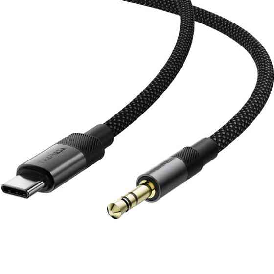 Перехідник USB-C --> 3.5 mm (F) 15cm audio converter J11 Acefast black Вінниця