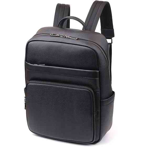 Мужской рюкзак из натуральной кожи Vintage 23052 Черный Киев
