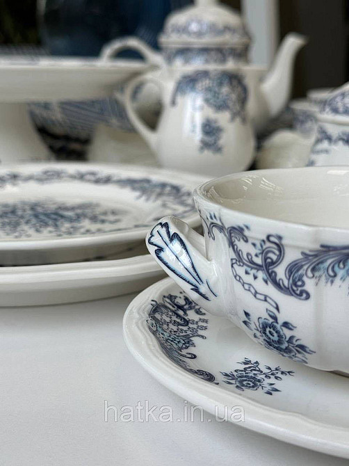 Супниця тарілка для супу порцеляна вінтажний стиль 350 мл 12,5 см тар. 17 см  "Grevelingen" 8030-508 для дому та ресторанів Київ - фото 2