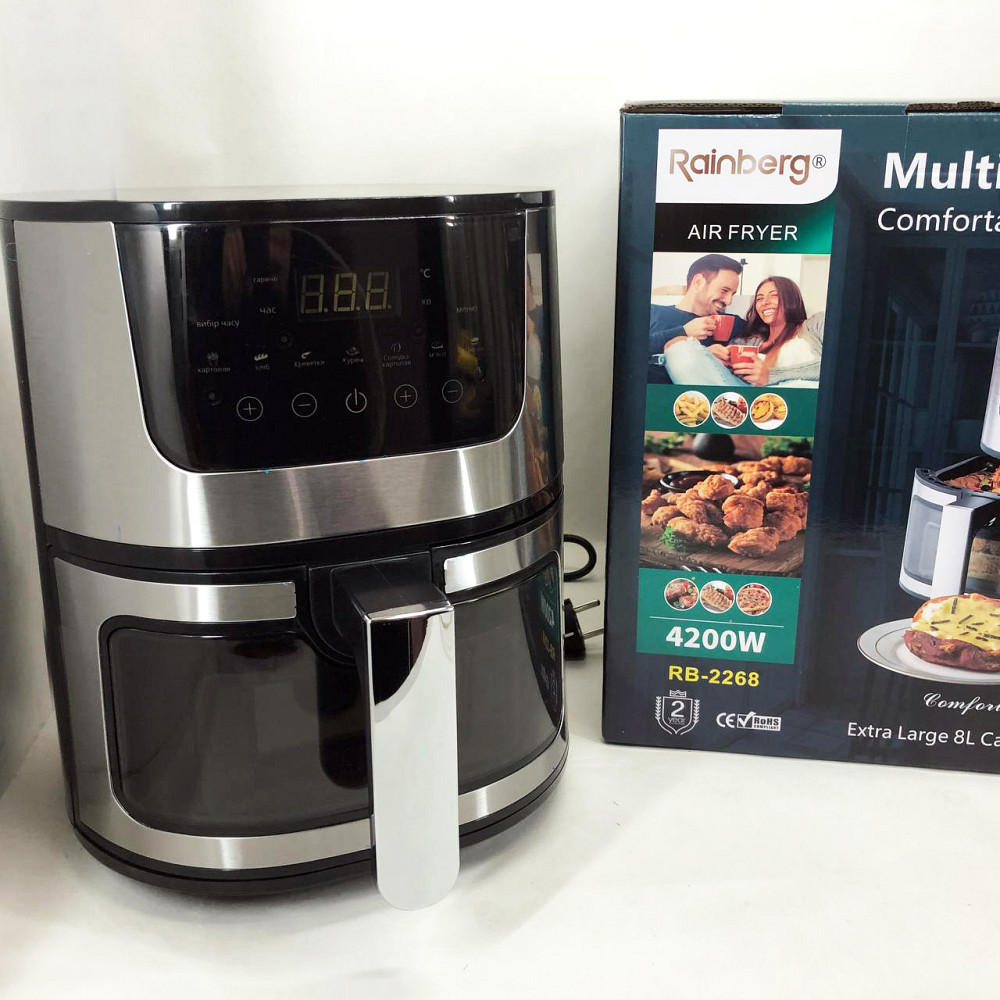 Аэрогриль для приготовления гриля, Фритюрницы електричная, Домашняя фритюрница электрическая без масла IE-54 Львов - изображение 9