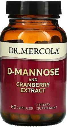 D-Манноза екстракт журавлини Dr. Mercola D-Mannose and Cranberry 60 капс Київ