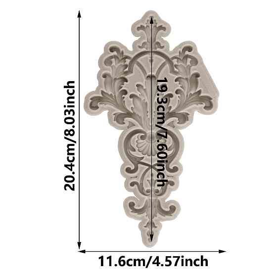 Молд силиконовый Абстракция 204 на 116 мм серый Киев