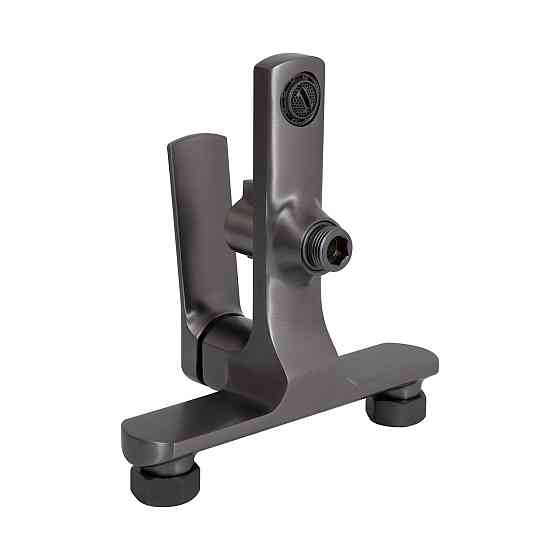 Змішувач для ванни Qtap Slavonice (з душовим гарнітуром) QTSLV259GMB48035 Gunmetal Black PVD Київ