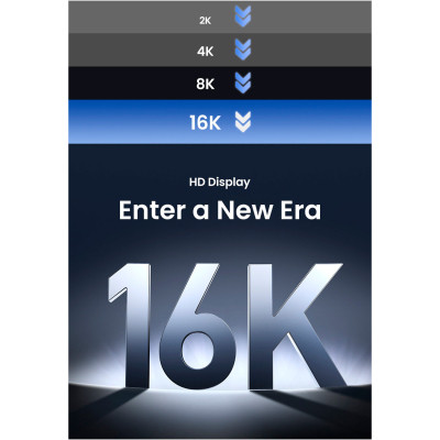 Кабель мультимедійний DisplayPort M to DisplayPort M 1.0m 16K DP118 black Ugreen (15383) Вінниця - фото 9