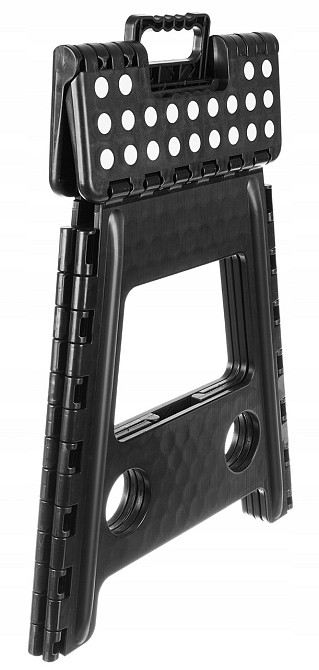 Складаний Табурет універсальний з ручкою до 100 кг Malatec (18595) Пластик Нововолинськ - фото 3