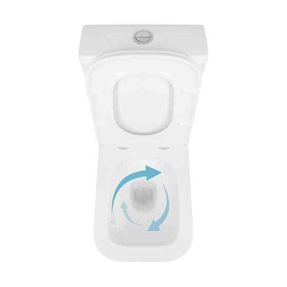 Унитаз-компакт Qtap Cardinal Ultra Quiet безободковый с сиденьем Soft-close QT04222168AUQ3W Киев