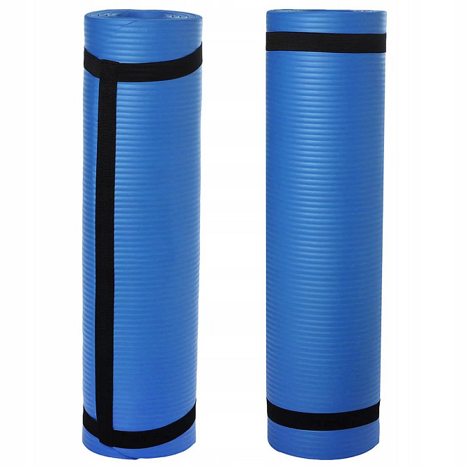 Килимок для йоги та фітнесу Power System PS-4017 NBR Fitness Yoga Mat Plus Blue (180х61х1) Каменское - изображение 8