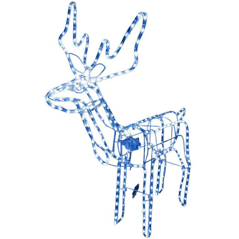 Світлодіодний Олень 300 вогників E25A декорація новорічна Б4819 Синій Київ - фото 1