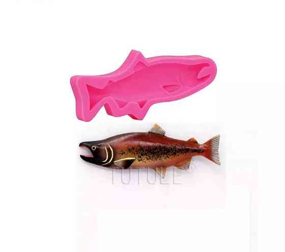 Молд силіконовий риба 97 на 45 мм рожевий Київ