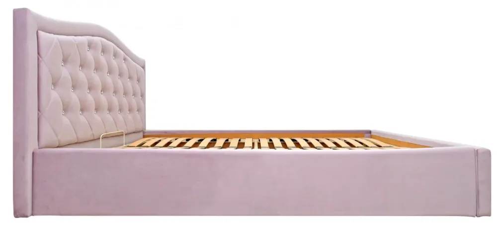Кровать Двуспальная Scarlett VIP 180 х 200 см Riviera 65 С1 С дополнительной металлической цельносварной рамой Розовый Киев - изображение 3