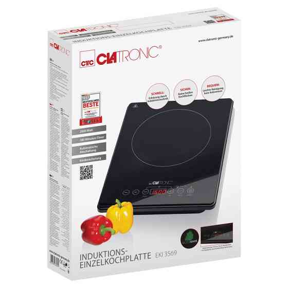 Одноконфорочна індукційна плита з 10 рівнями Clatronic EKI (3569) 2000 Вт Нововолинськ