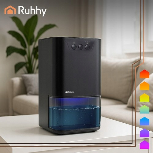 Осушитель воздуха 1400 мл со светодиодной подсветкой и таймером Ruhhy (26494) 36 Вт Нововолынск - изображение 8