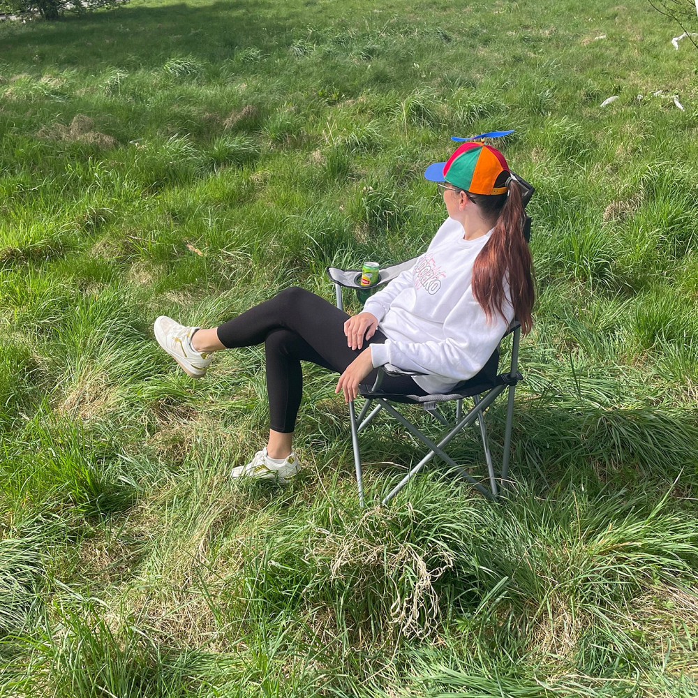 Крісло м'яке розкладне до 120 кг з підлокітниками та чохлом Trizand (23674) Нововолинськ - фото 9