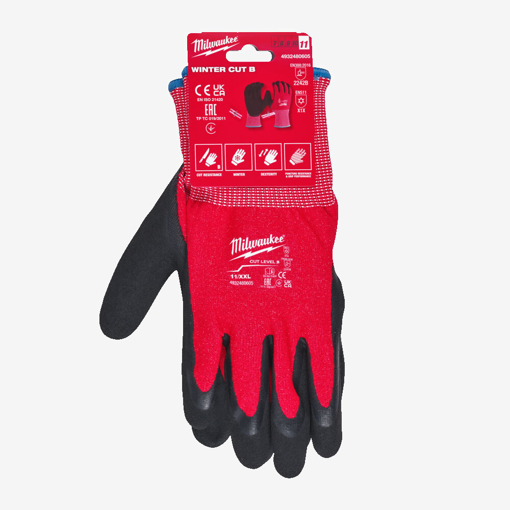 Перчатки MILWAUKEE с сопротивлением порезам 2/B уровня, зимние, 11/XXL Одесса - изображение 2