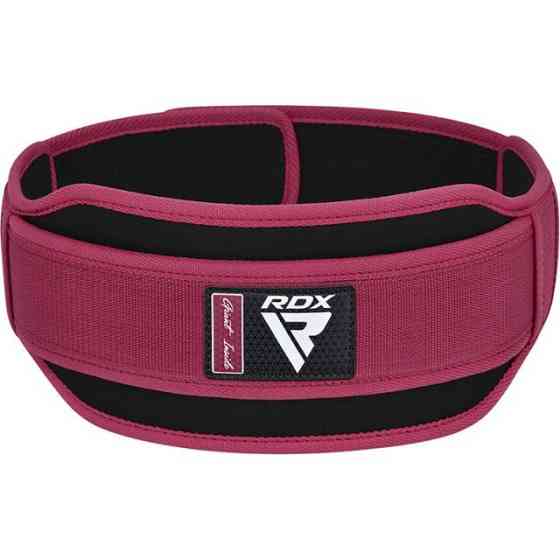 Пояс для важкої атлетики RDX RX5 Double Belt неопреновий Pink S Кам'янське