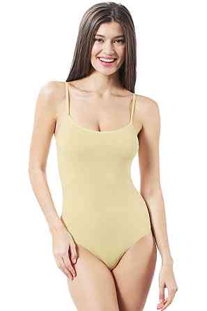 Боді з тонкими бретелями глибокий виріз Ozkan 0603 S, Чорний, Бежевий, Білий Київ