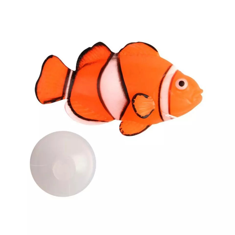 Силиконовая рыбка Немо 65 на 40 мм оранжевый Киев - изображение 1